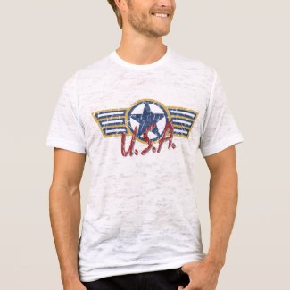 USA distressed t-shirt shirt