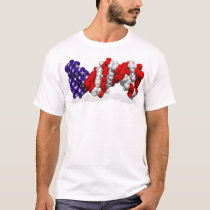USA DNA - logo on back t-shirts