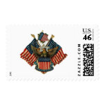 USA Eagle Flags Vintage Americana Postage Stamps