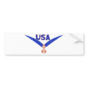 USA EAGLE - PATRIOTIC FLAG SYMBOL bumper stickers by politicallyOFF USA EAGLE - PATRIOTIC FLAG SYMBOL bumper stickers