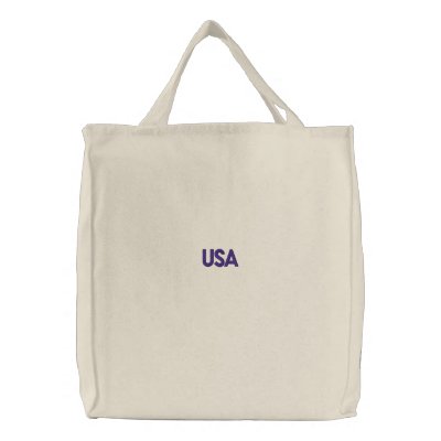 USA Embroidered Tote Bag by Americanliberty