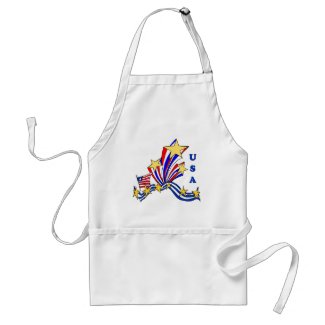 USA Fireworks apron