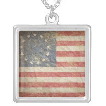USA Flag 1776 Necklaces
