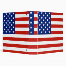 USA flag 3 Ring Binders