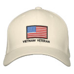 USA Flag - America - Vietnam Veteran Baseball Cap