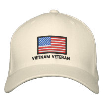 USA Flag - America - Vietnam Veteran embroidered hats