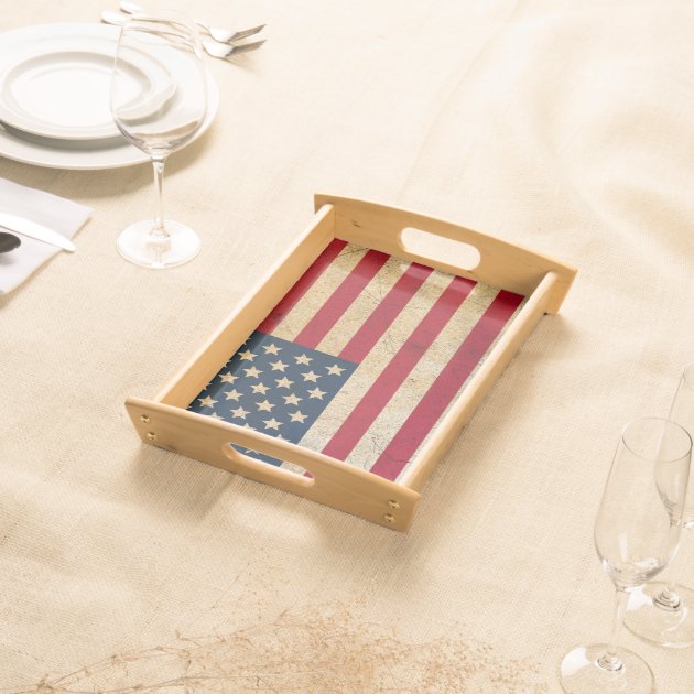 USA Flag Americana Premium Serving Tray