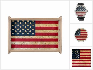 USA Flag Americana Stars and Stripes from oddFrogg