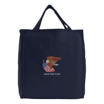 USA Flag and Eagle embroidered bags by Embroidery4U USA Flag and Eagle embroidered bags