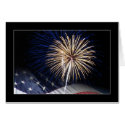 USA Flag and Fireworks cards by SquirrelHugger USA Flag and Fireworks cards