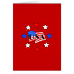 USA Flag and Stars Cards