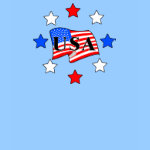 USA Flag and Stars t-shirts