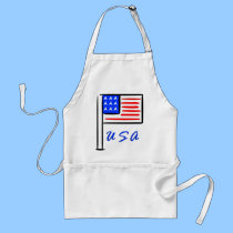 USA Flag aprons available in childrens and adults - additional colors in stock.