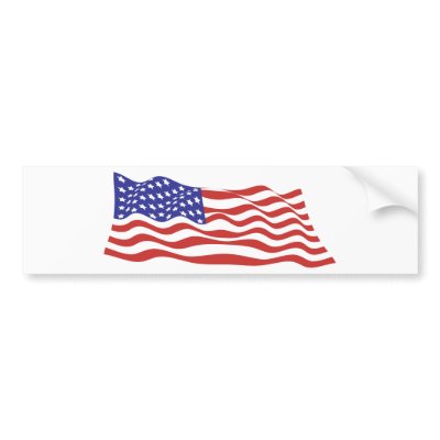 USA Flag Bumper Sticker