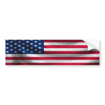 USA Flag Bumper Sticker