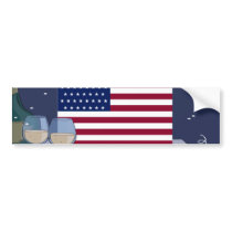USA Flag_ Bumper Stickers