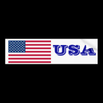 USA Flag bumper stickers