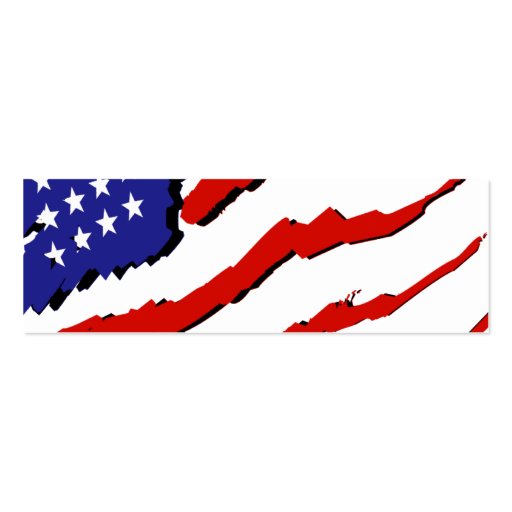 USA Flag Business Card (back side)