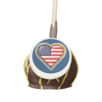 USA Flag Cake Pops