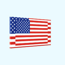 USA flag canvas prints