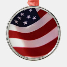 USA flag Christmas Tree Ornaments
