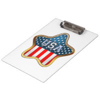 USA Flag Clipboards