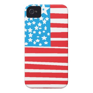 USA flag design pic.gif iPhone 4 Cover