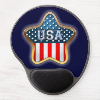 USA Flag Gel Mouse Pad