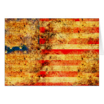 USA Flag Grunge cards
