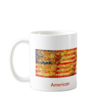 USA Flag Grunge mugs