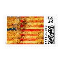 USA Flag Grunge stamps