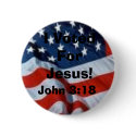 USA Flag, I Voted For Jesus!, John 3:18 buttons by ricardopena USA Flag, I Voted For Jesus!, John 3:18 buttons