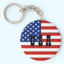 USA flag keychains
