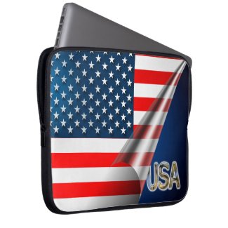 USA Flag Laptop Sleeves