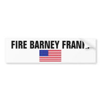 USA-Flag-Large, FIRE BARNEY FRANK! Bumper Stickers