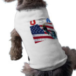 USA flag liberty Dog Tshirt