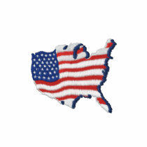 USA Flag Map 1B Polo