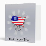 Usa Flag Map 2.0 Vinyl Binders