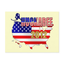 Usa flag map Huckabee 2012 postcard by Huckabee2012 Usa flag map Huckabee 2012 postcard