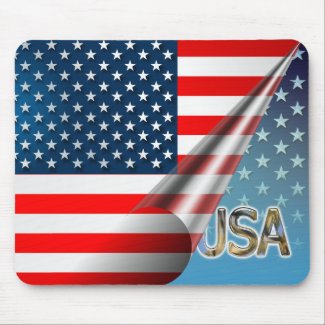 USA Flag Mouse Pad