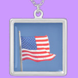 USA FLAG - necklace necklaces