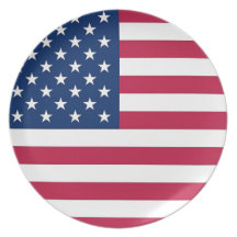 USA Flag Plate