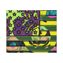 USA flag pop No. 5 Gallery Wrap Canvas