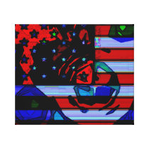 USA flag pop No. 9 Canvas Print