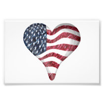 USA Flag Sketch Painting