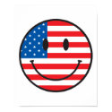 USA Flag Smiley Happy Face posters by doonidesigns USA Flag Smiley Happy Face posters