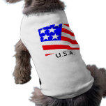 USA FLAG T for Dogs Dog Clothes