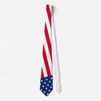 USA flag tie tie