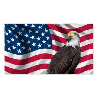USA Flag with Bald Eagle