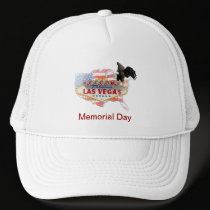 USA Flag with Eagle in Las Vegas Memorial Day Hat hats